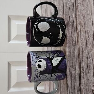 SALE! NWT Jack Skellington Black and Purple Mugs Set